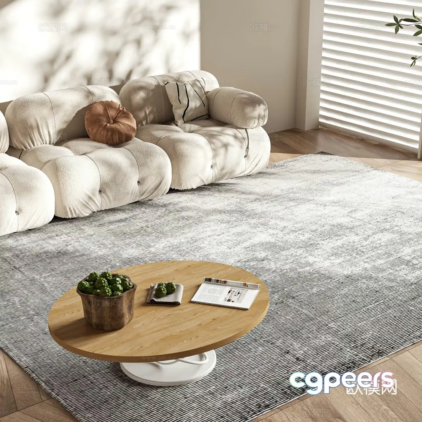 Modern style coffee table 3d model