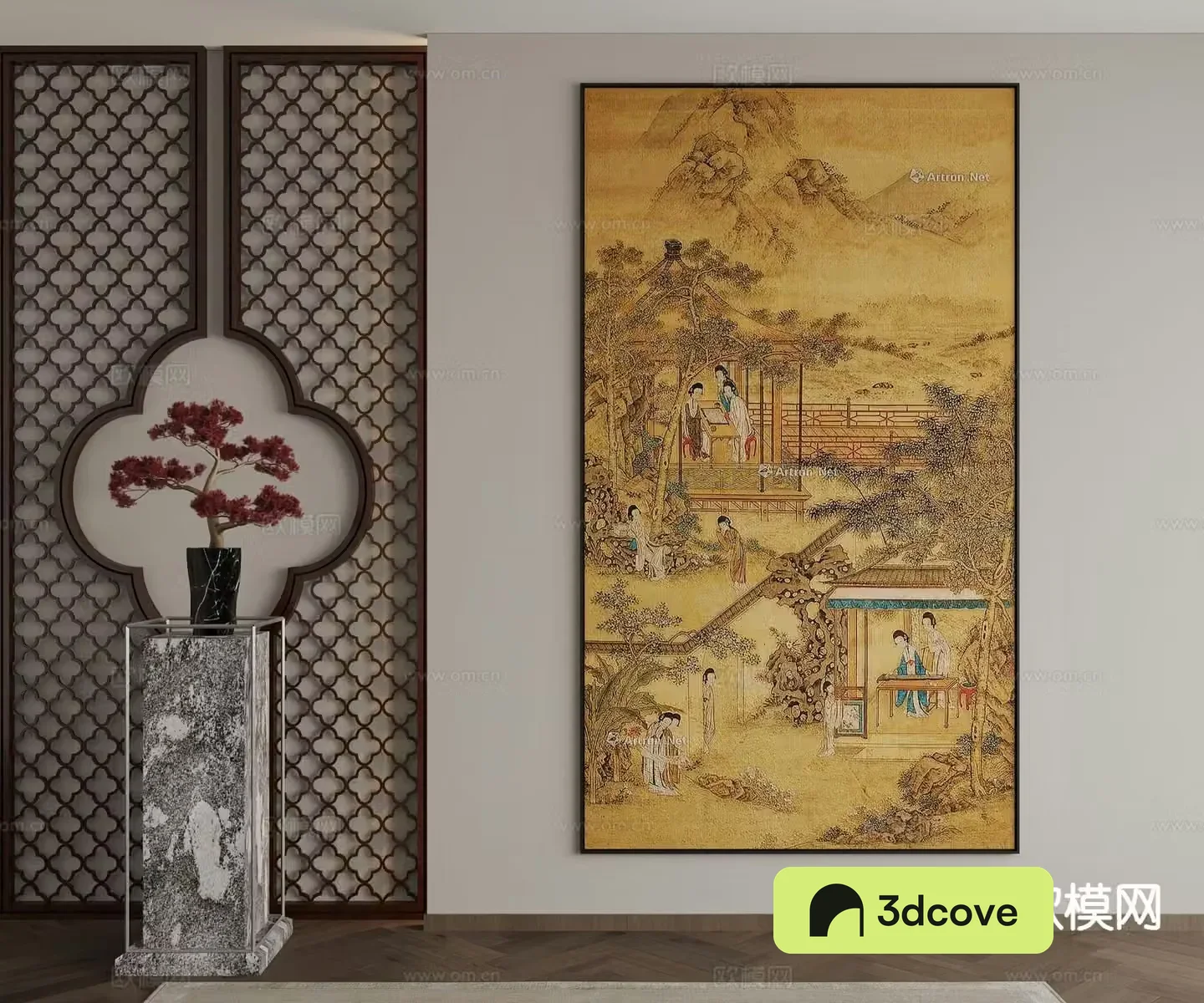 New Chinese style ink painting landscape painting decorative painting