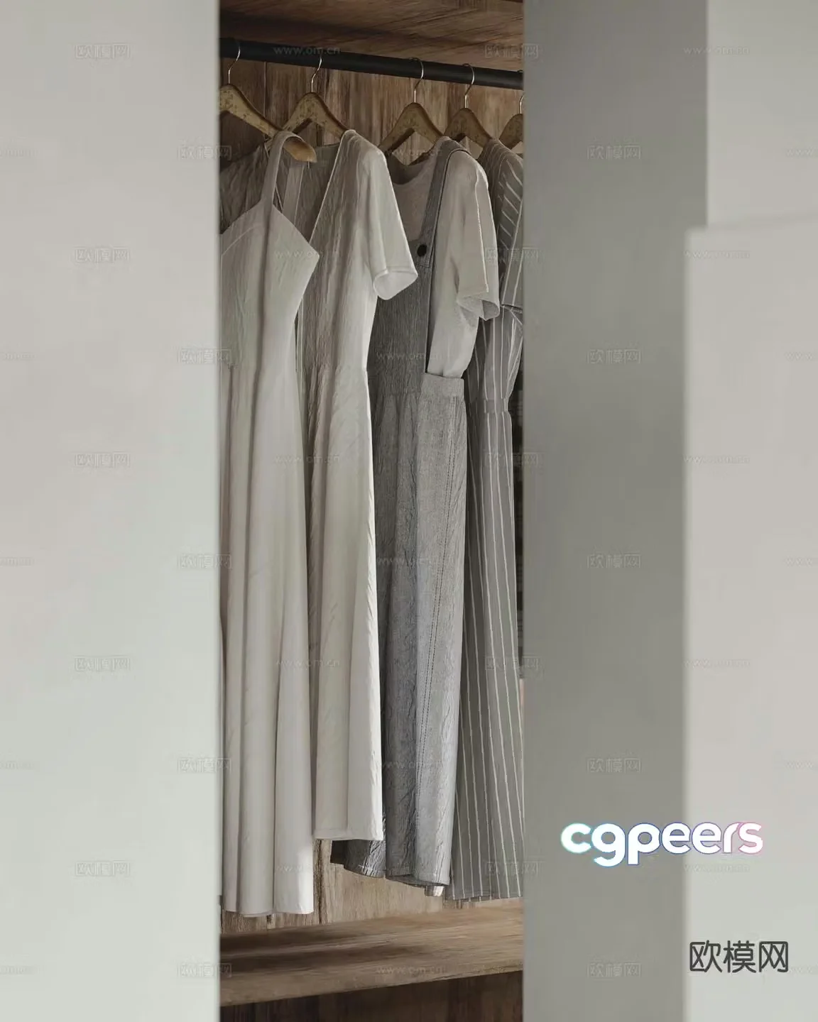 modern clothes 3d model