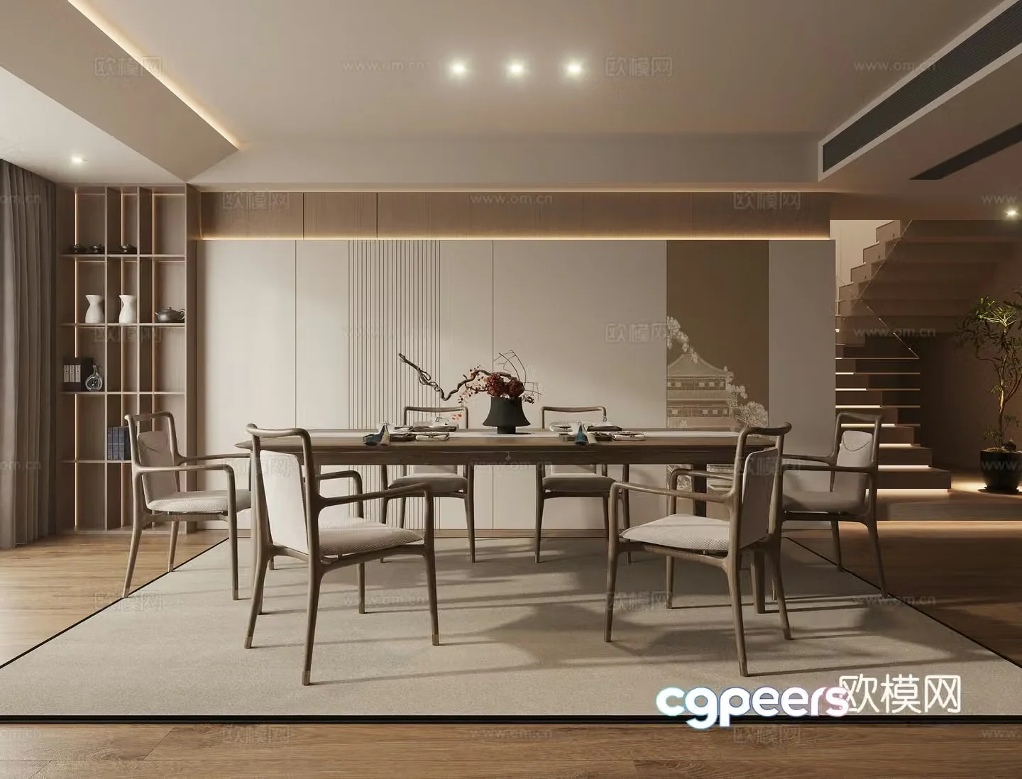 New Chinese restaurant 3D model
