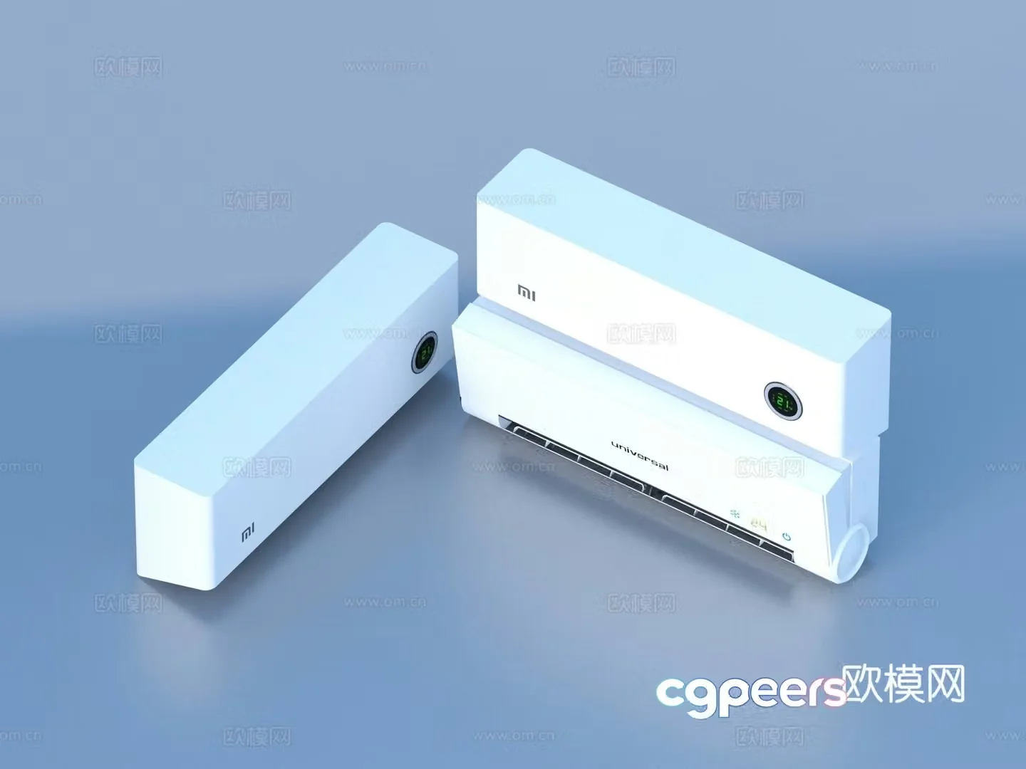 3D model in the air conditioner and air conditioner
