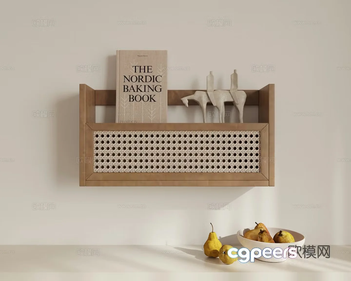 Wall decorative shelf 3D model