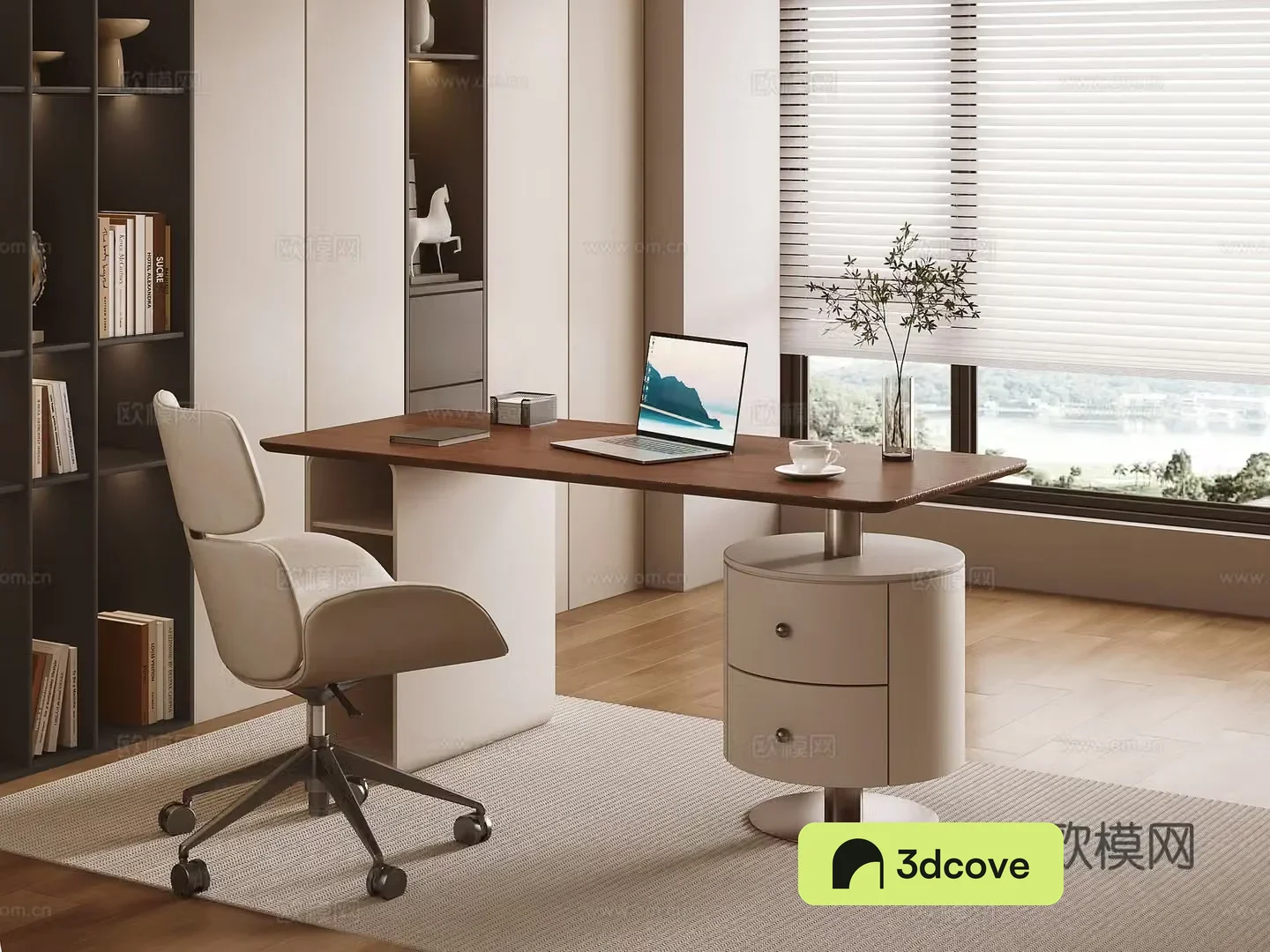 Modern minimalist desk office desk