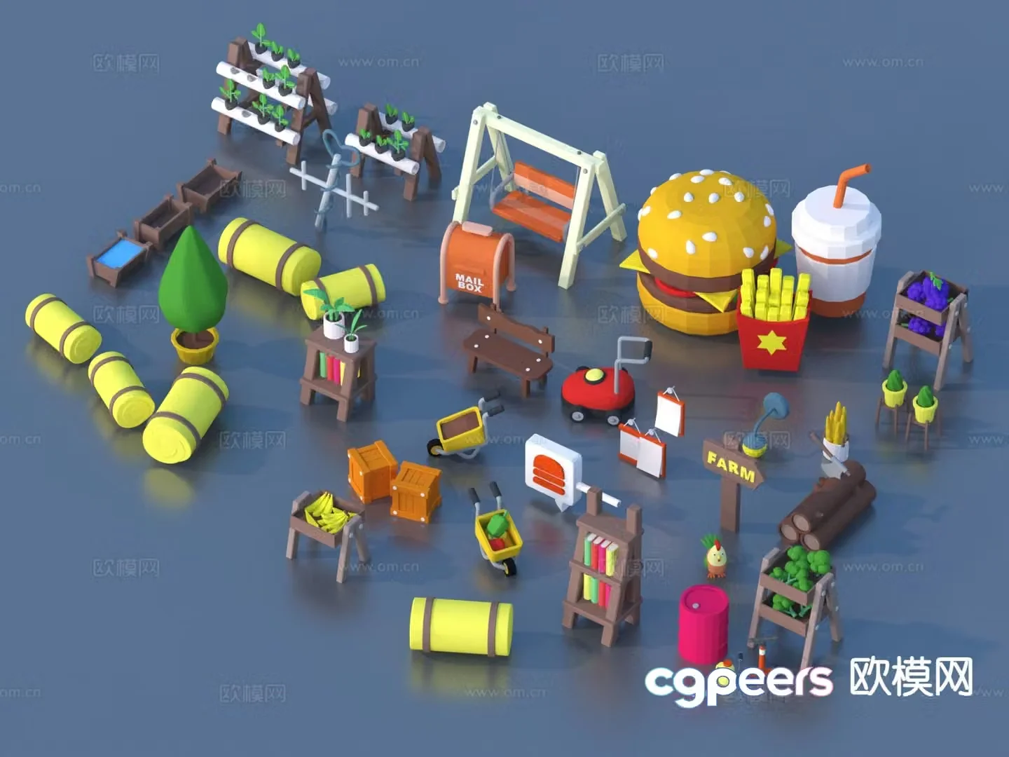 Cartoon Toys McDonald’s Toys Children’s Sketch 3D Model