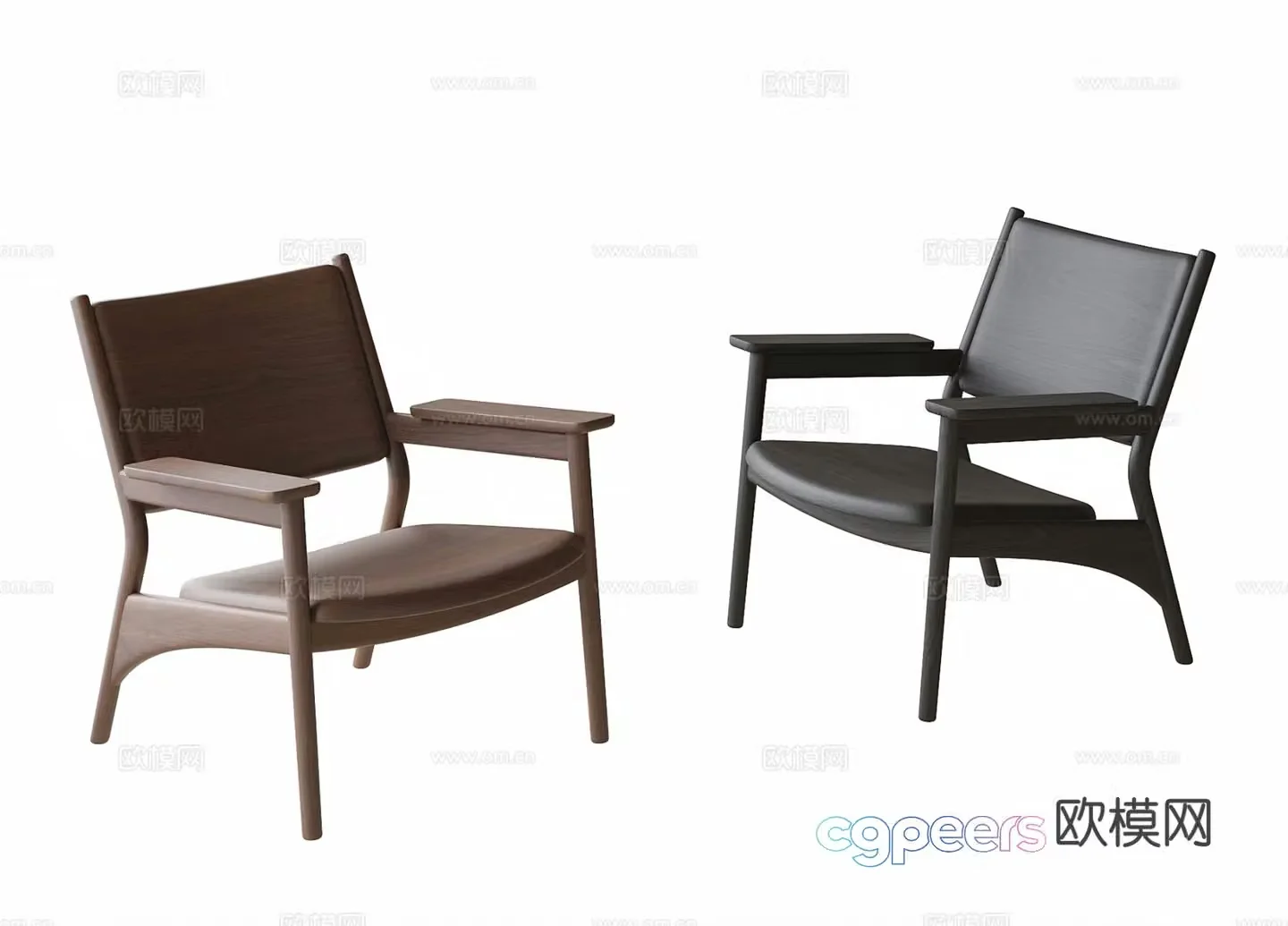 Modern chair leisure chair 3d model