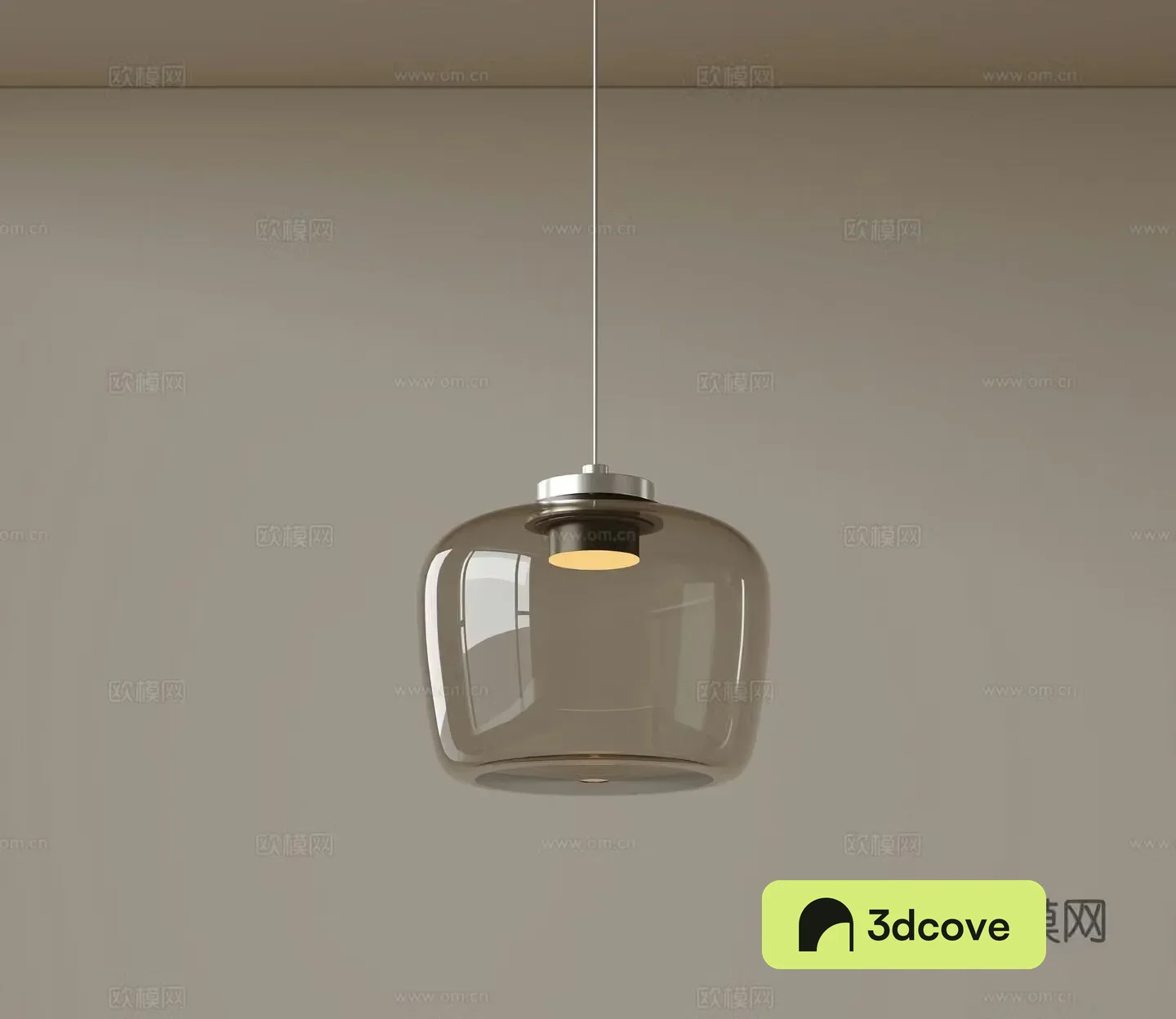 Medieval style glass chandelier