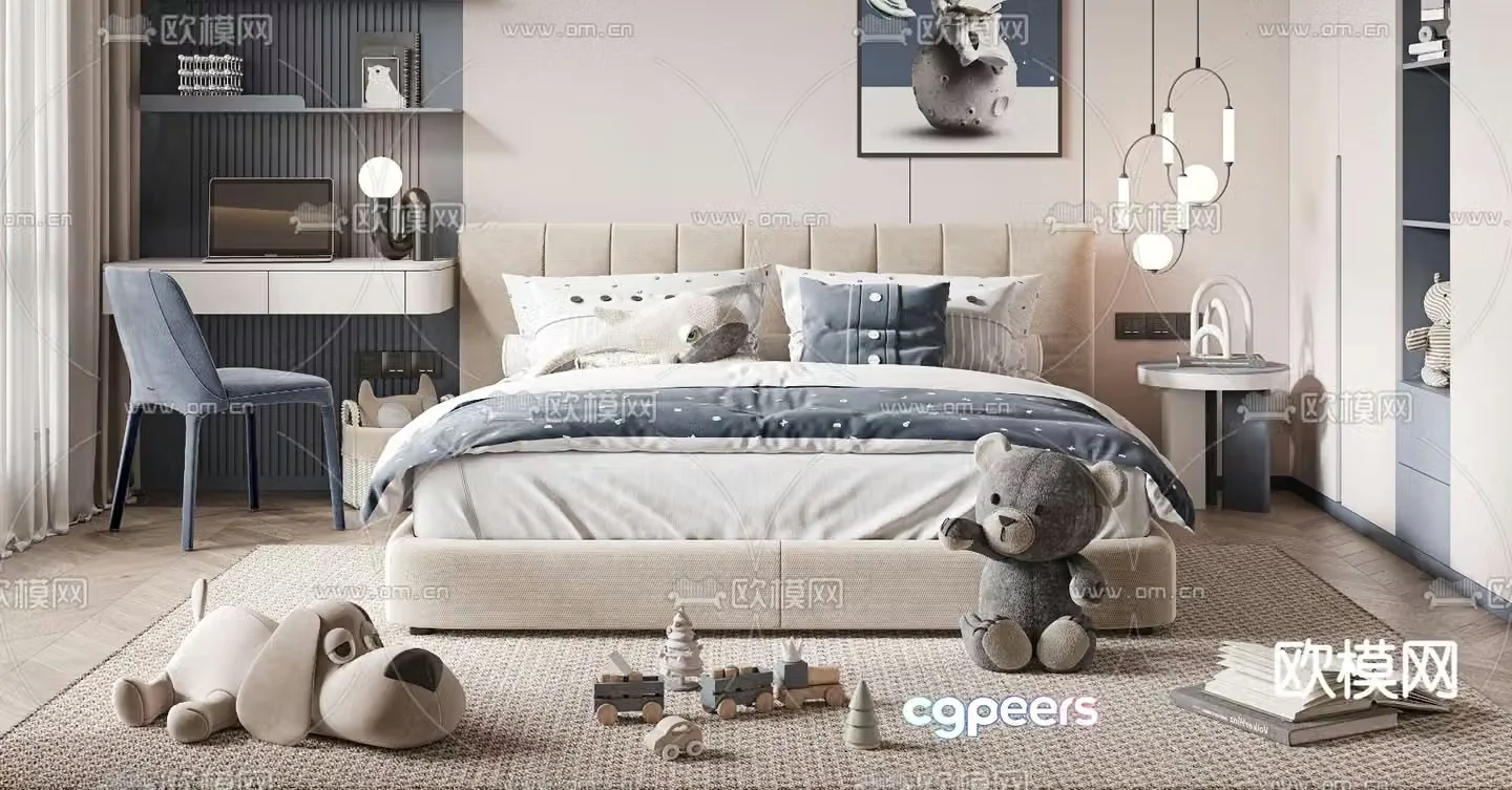 Children’s bed 3d model