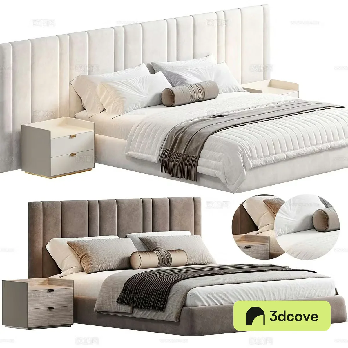 Modern double bed