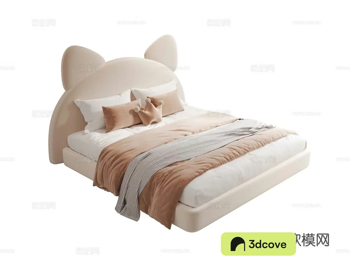 Modern children’s bed fabric children’s bed girl’s bed cartoon children’s bed