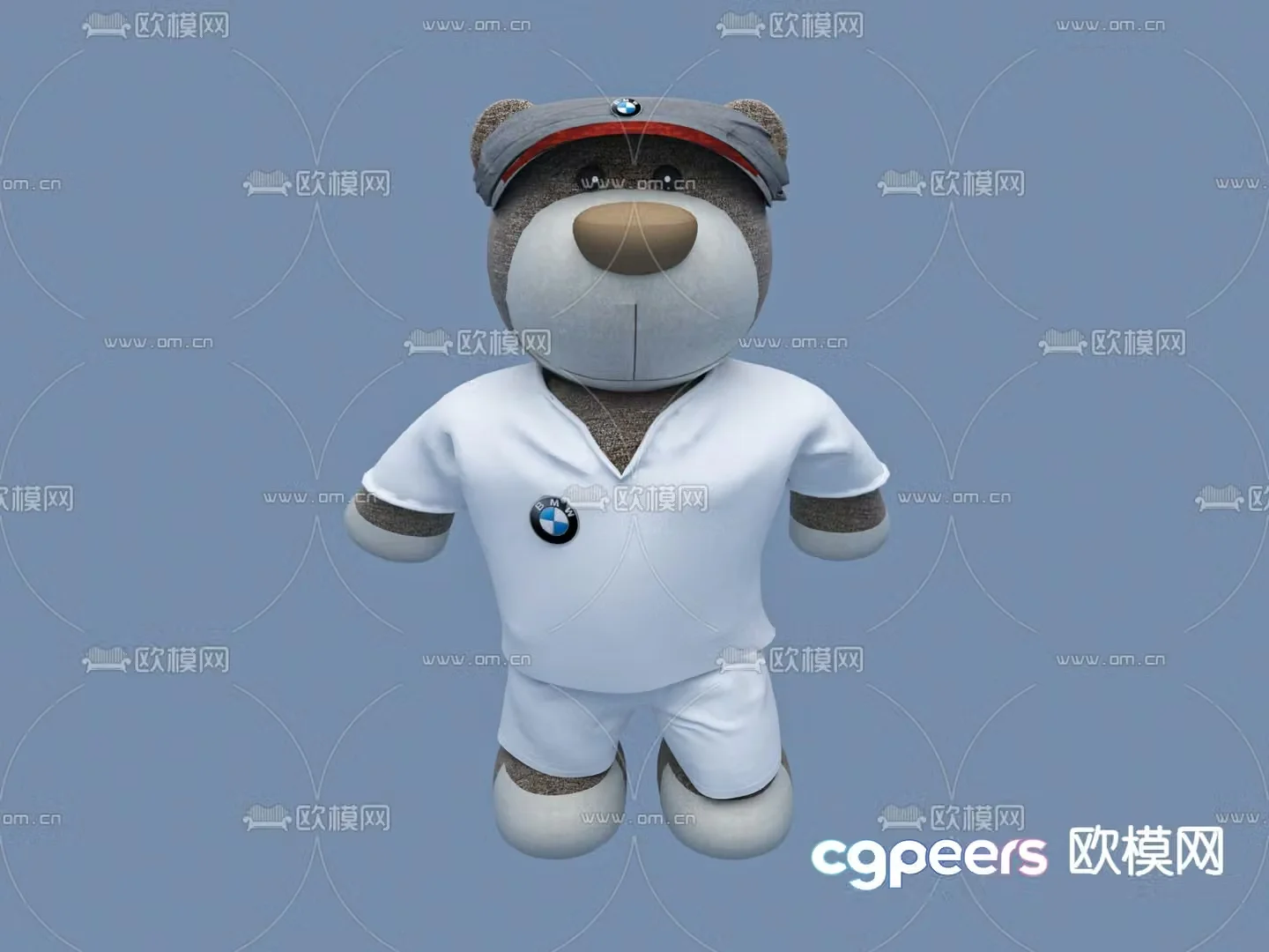 bear doll toy 3d model