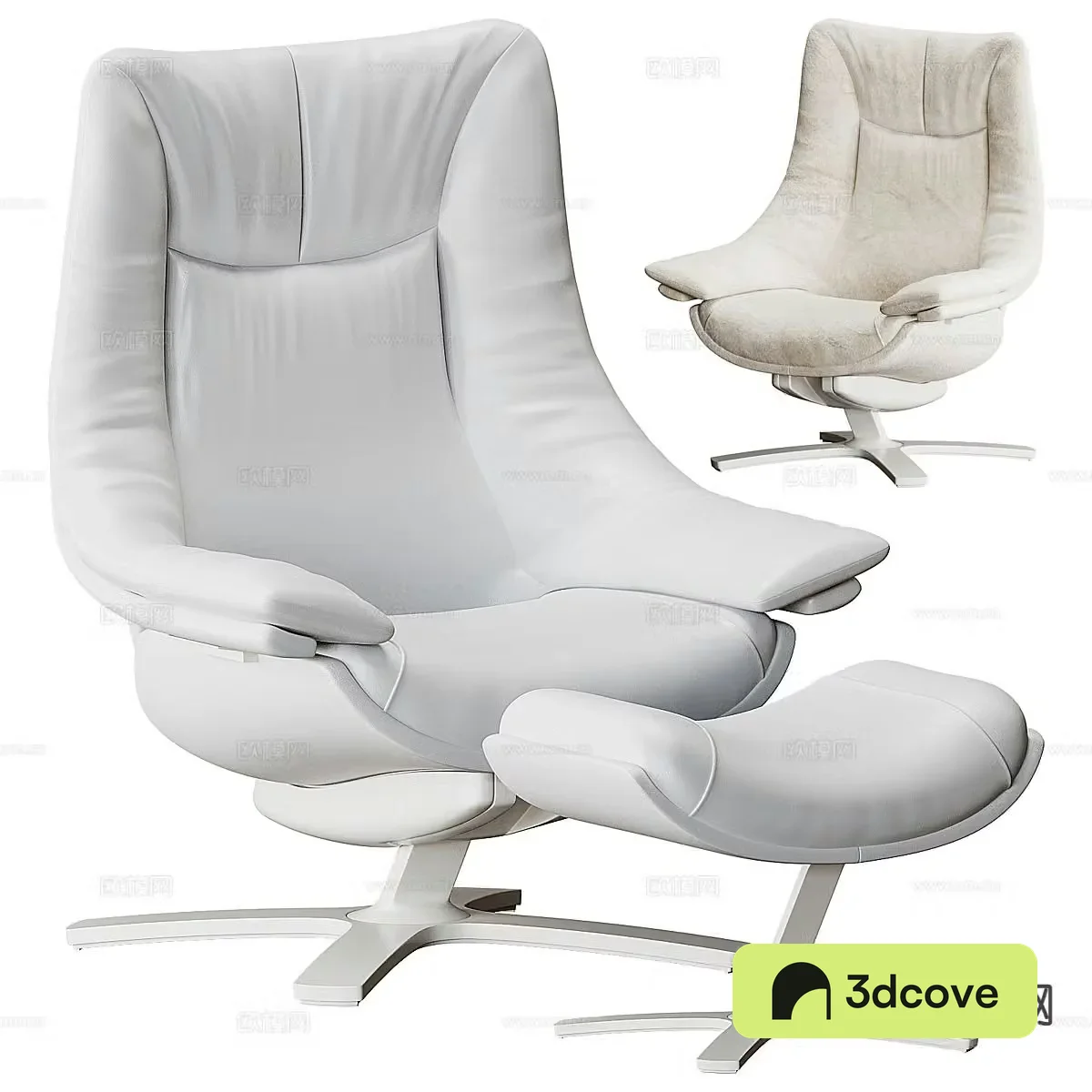 Italian style leisure chair footrest sofa chair