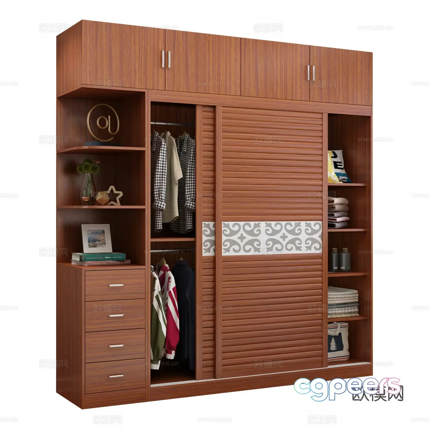 Modern wardrobe 3d model