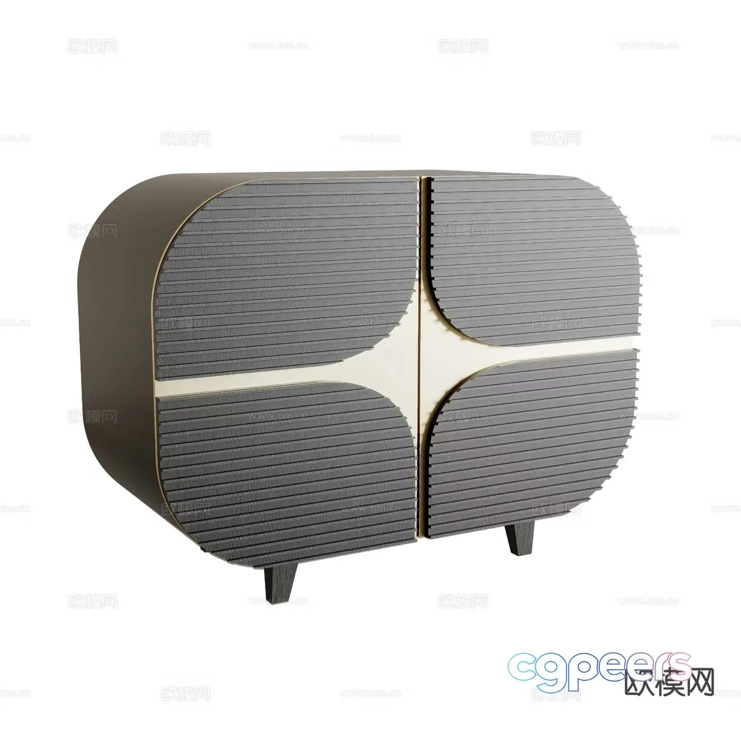 Modern bedside table 3d model