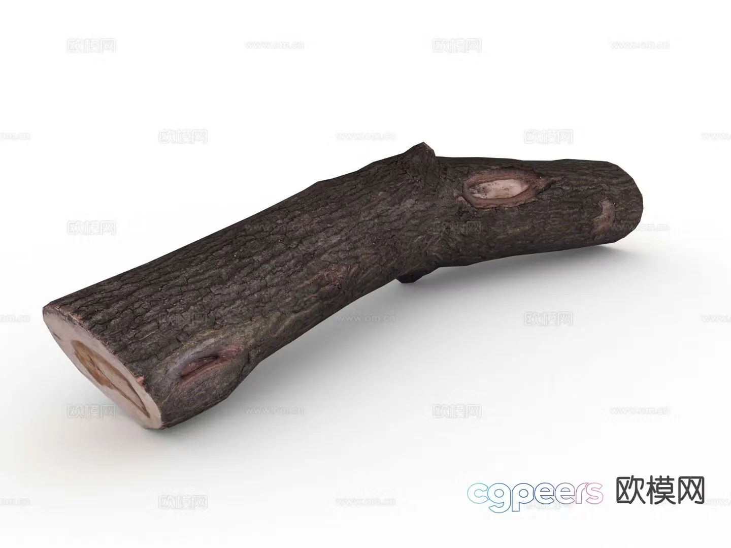 wood firewood firewood stump tree trunk 3d model
