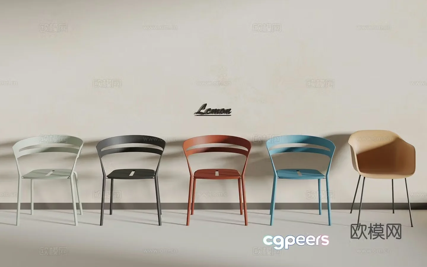 Plastic chair 3d model