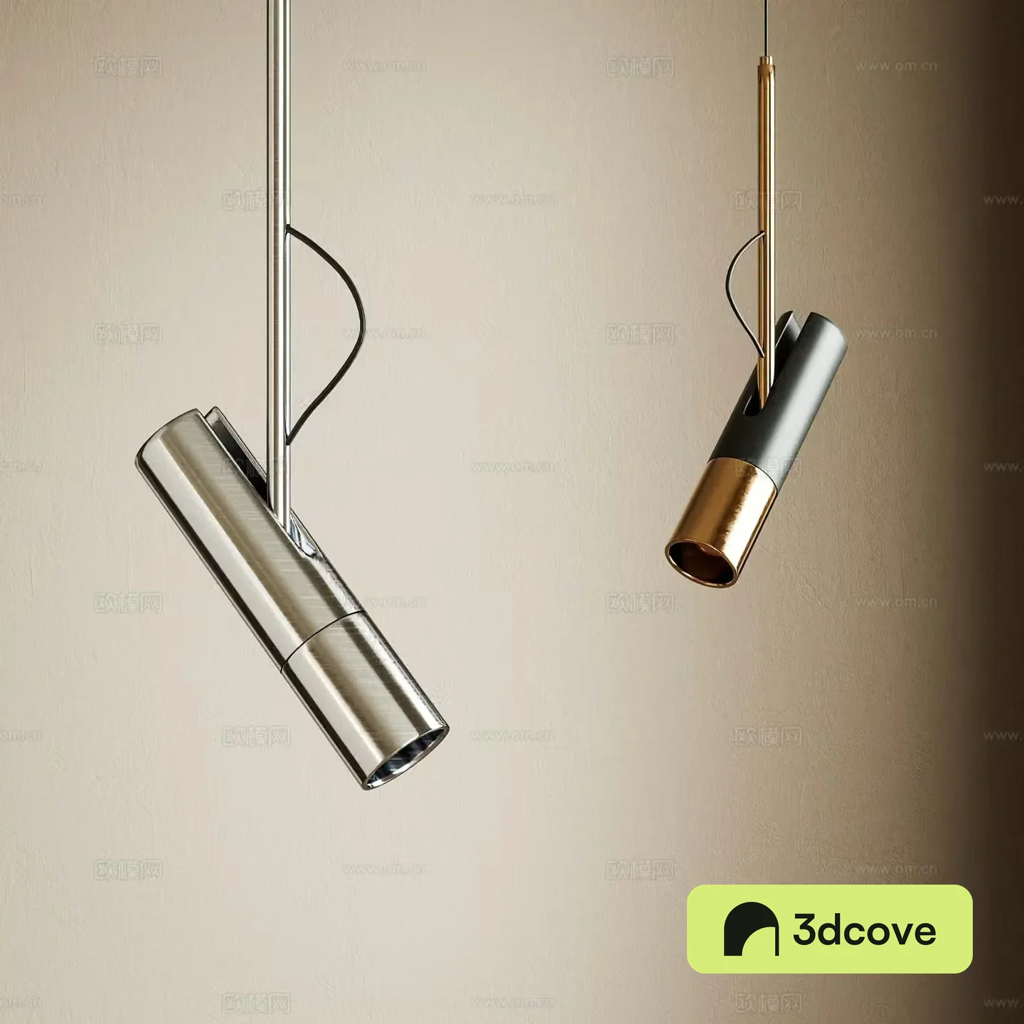 Modern bedside chandelier