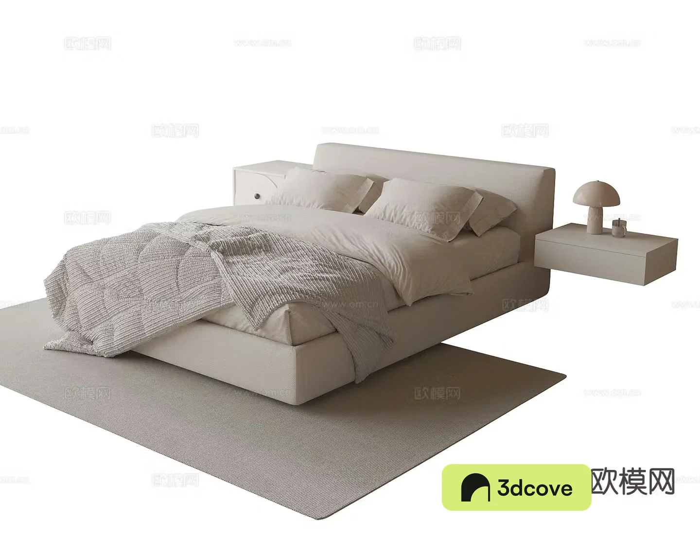 Modern double bed