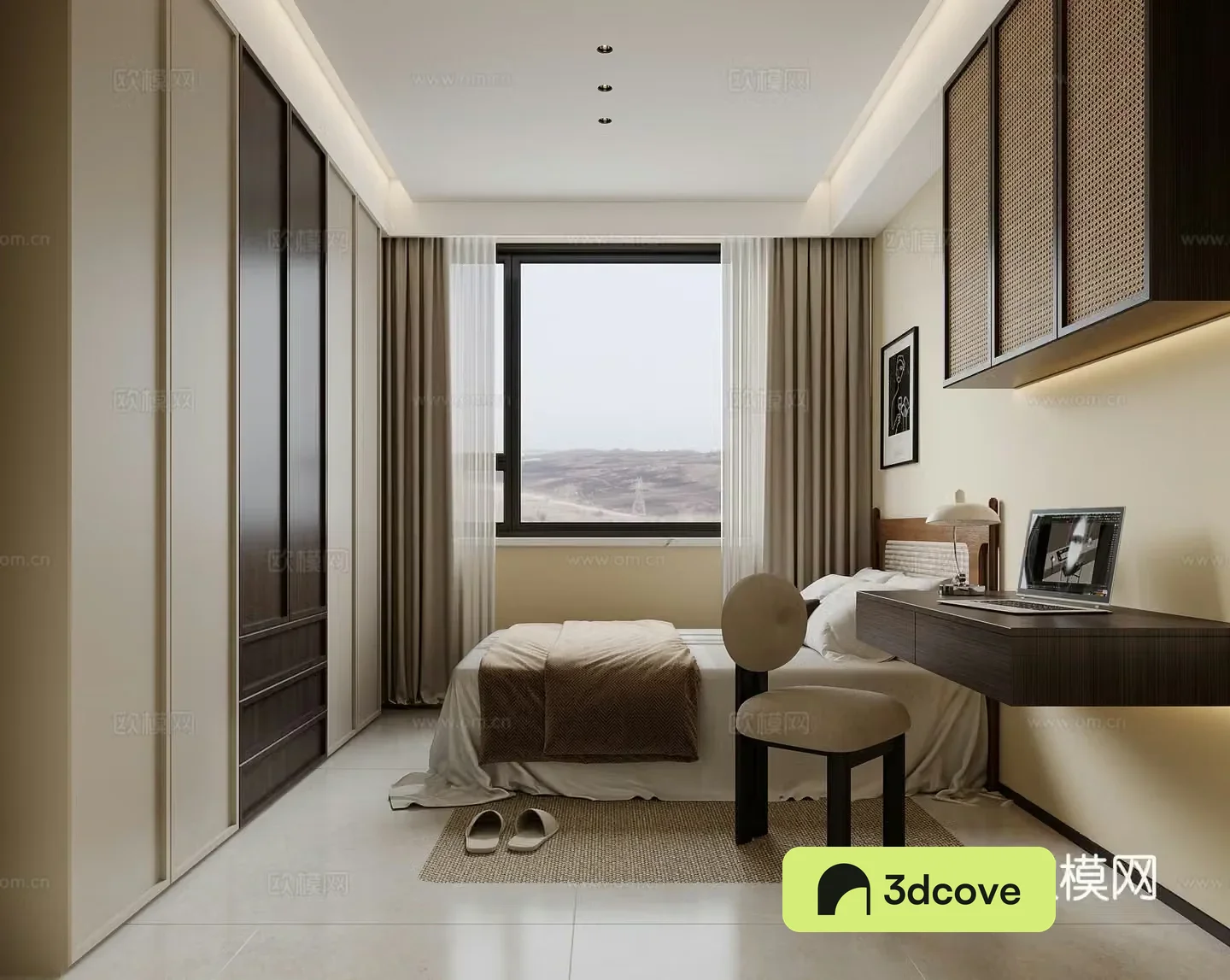 Wasabi Bedroom 3D Model