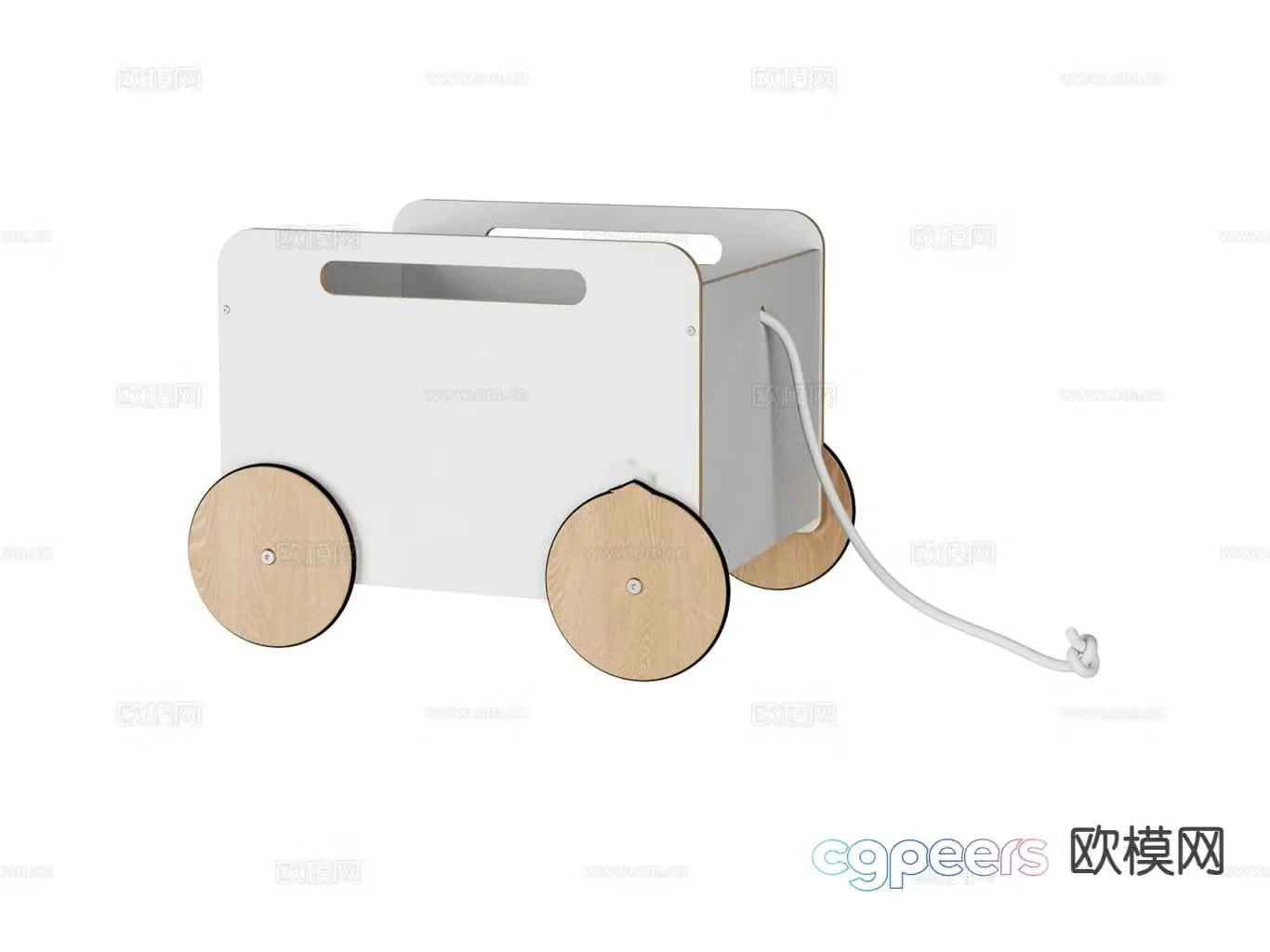 Simple toy car 3d model