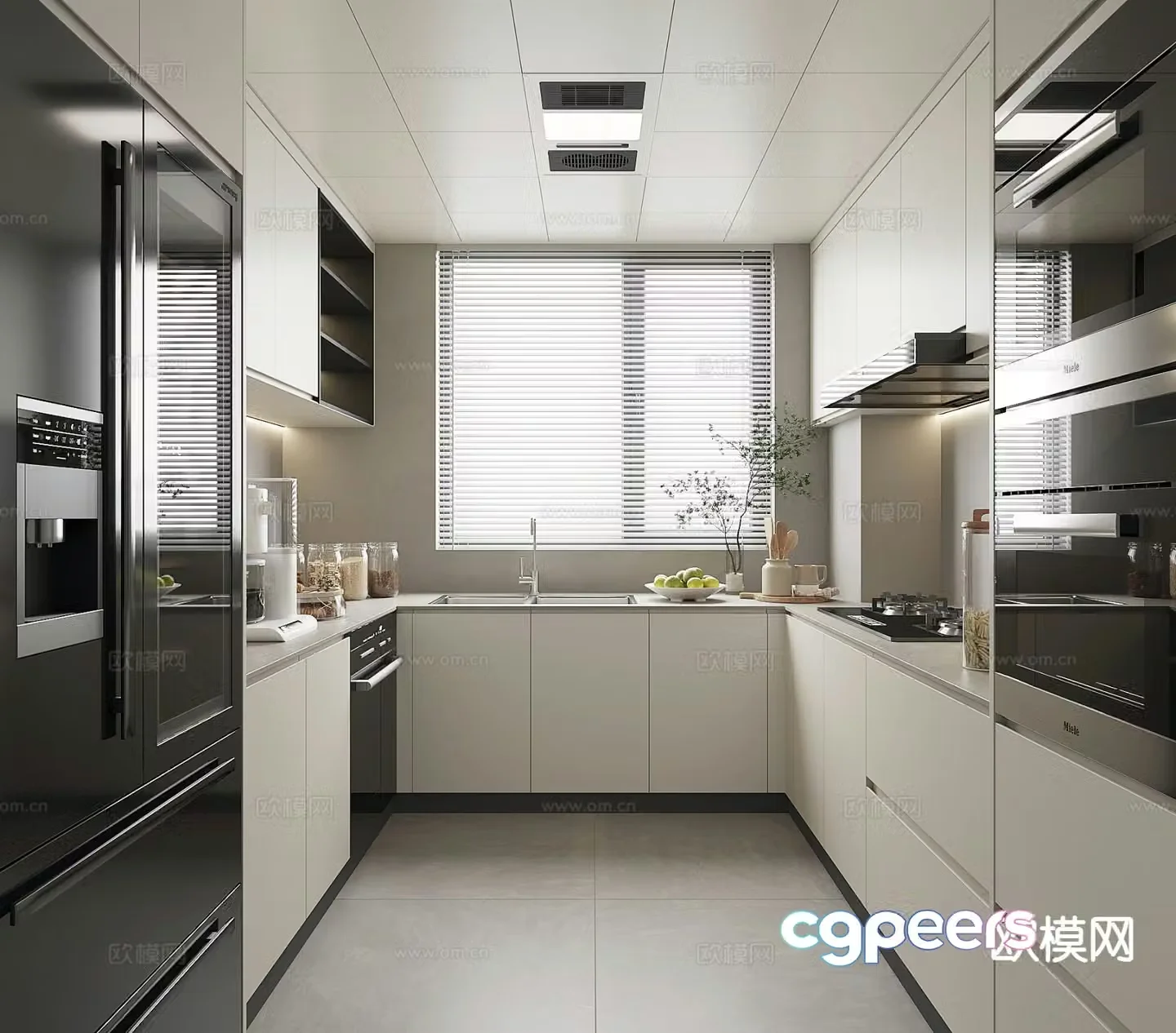 Modern kitchen 3d model