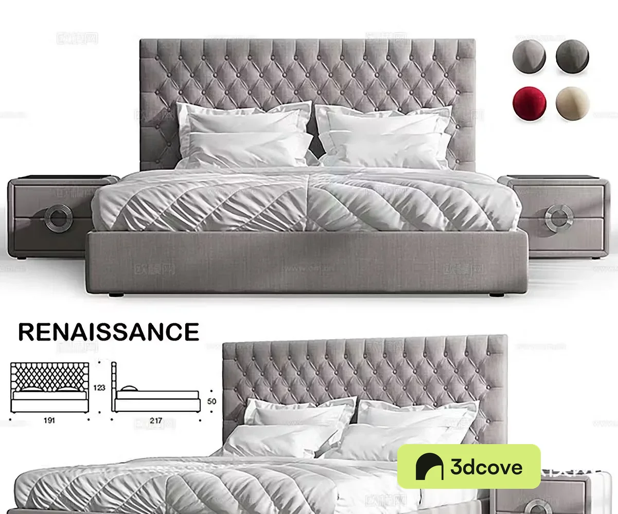 European double bed
