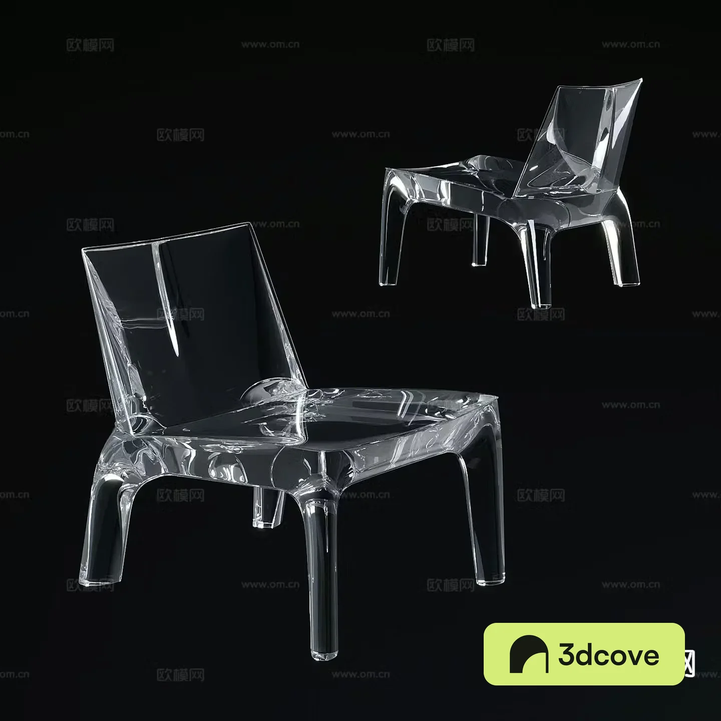 Modern acrylic chair leisure chair