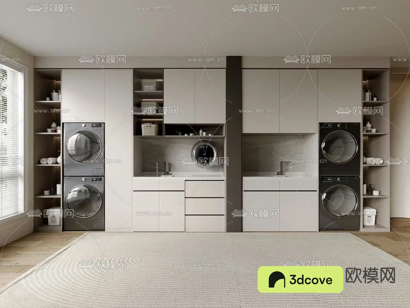Balcony cabinet washing machine cabinet