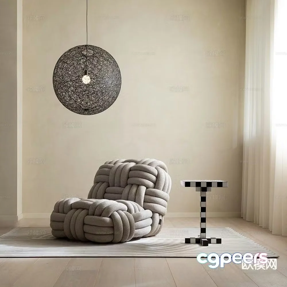 Moooi beanbag leisure sofa 3d model