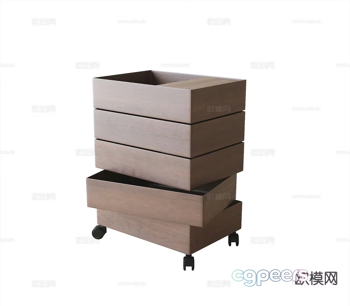 Modern bedside table 3d model