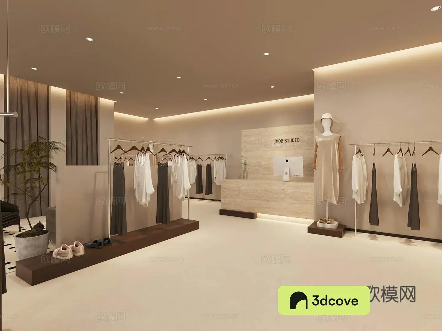 Wasabi Clothing Store Women’s Clothing Store 3D Model