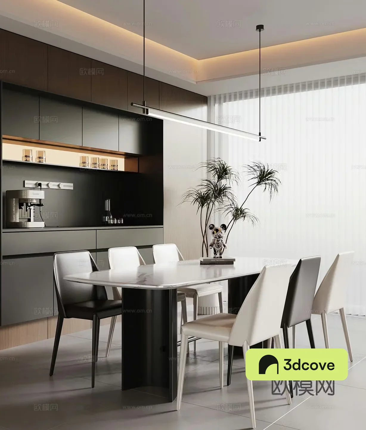 Italian dining table and chairs marble dining table