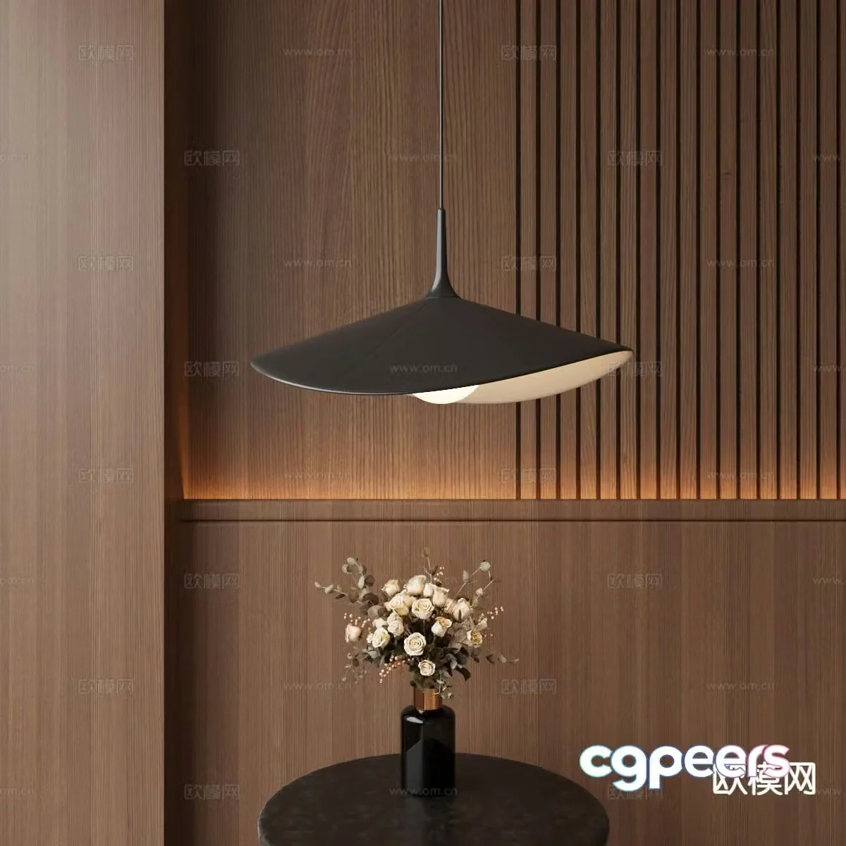 Modern chandelier 3d model