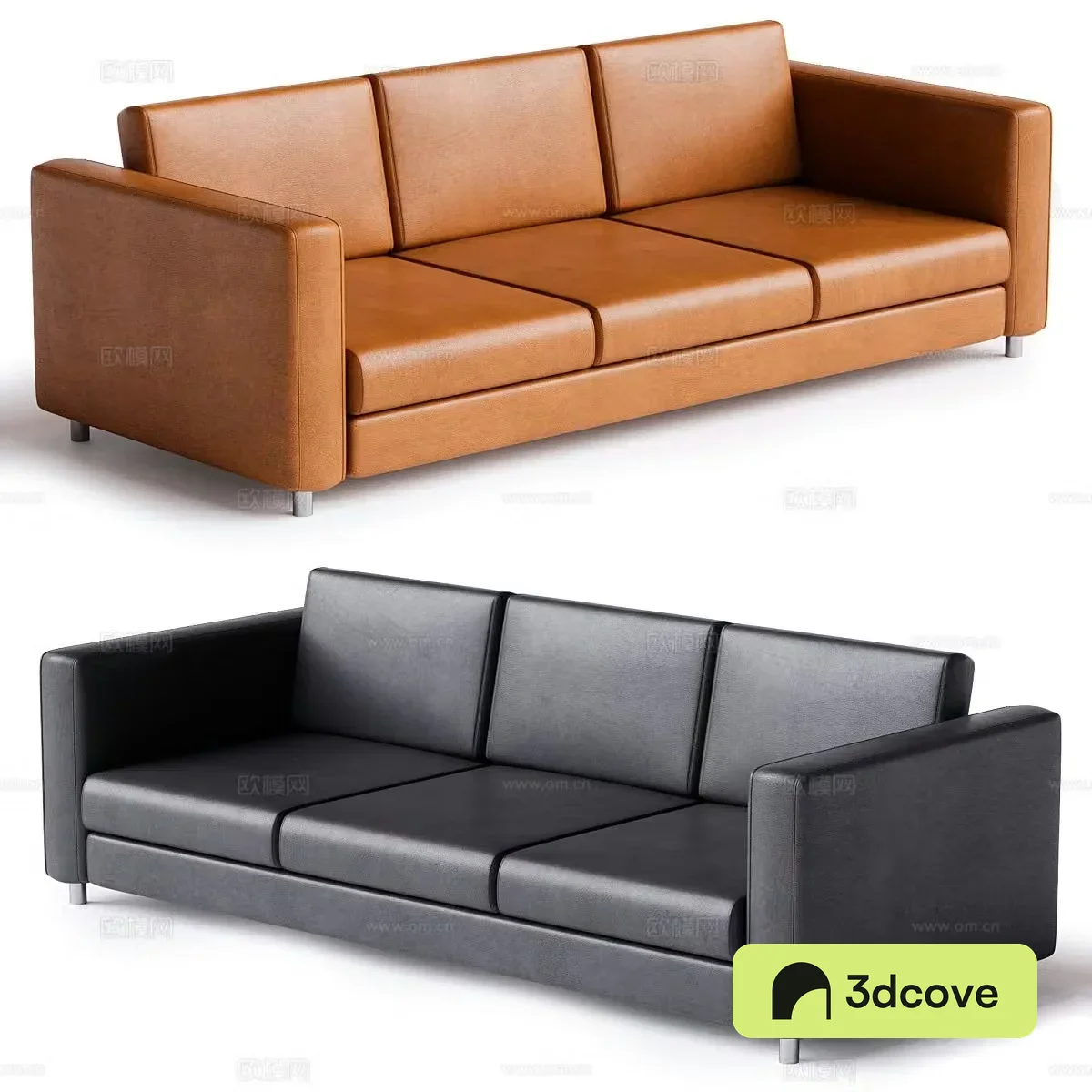 Italian style sofa three person sofa