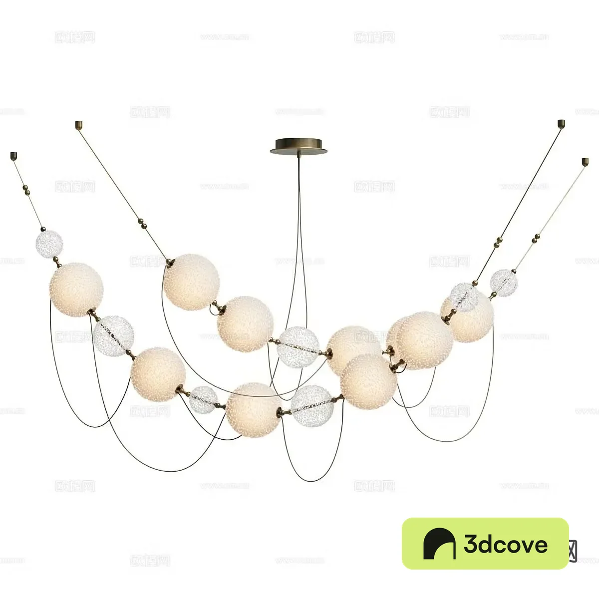 Modern beaded chandelier