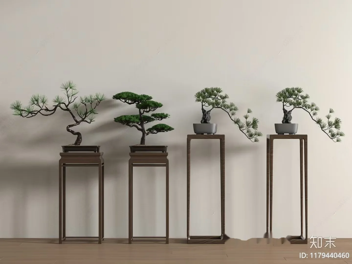 Minimalist Bonsai Display 3D Model – 18975 – VRAY Render