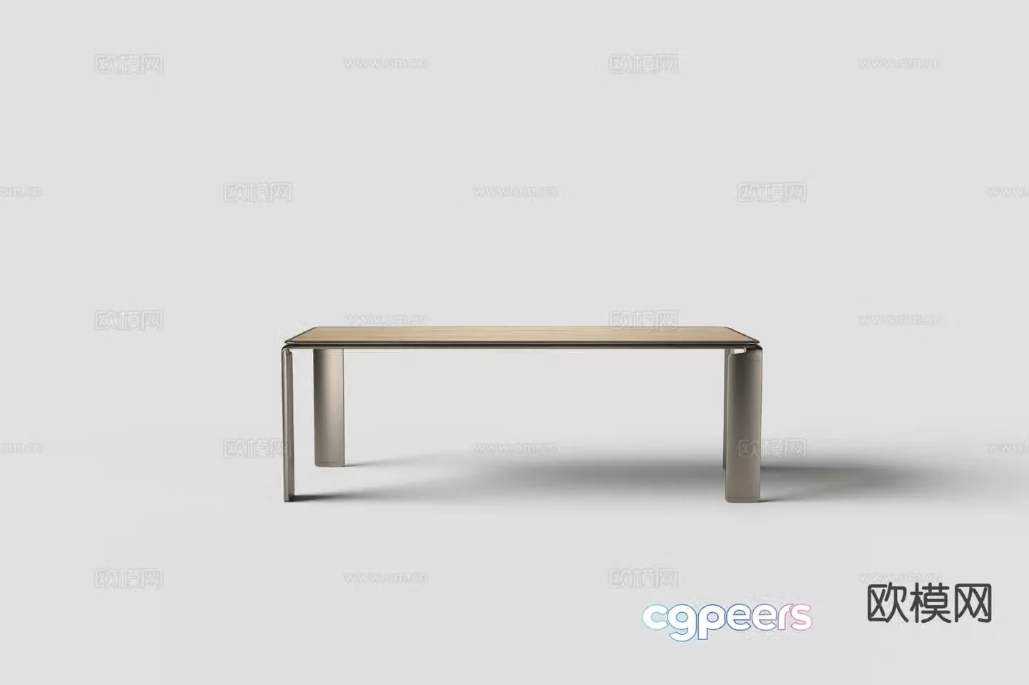 Modern dining table 3d model