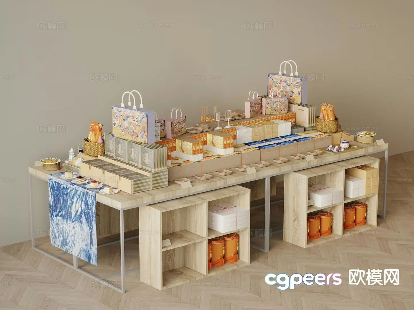 Cultural and creative exhibition stand 3D model