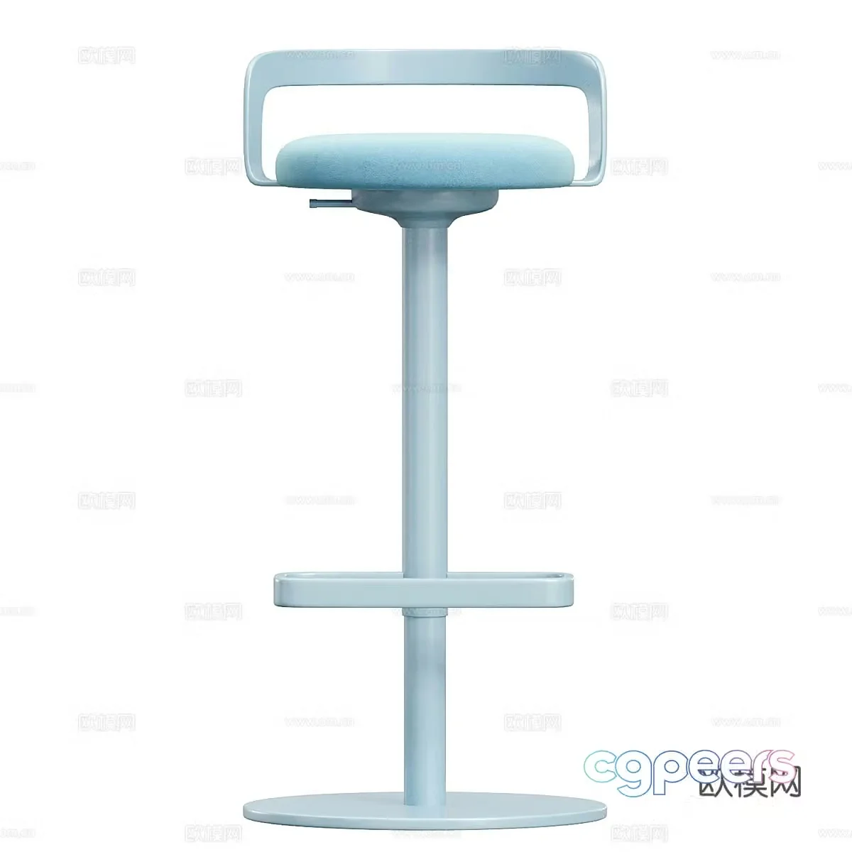 bar stool bar stool high stool 3d model