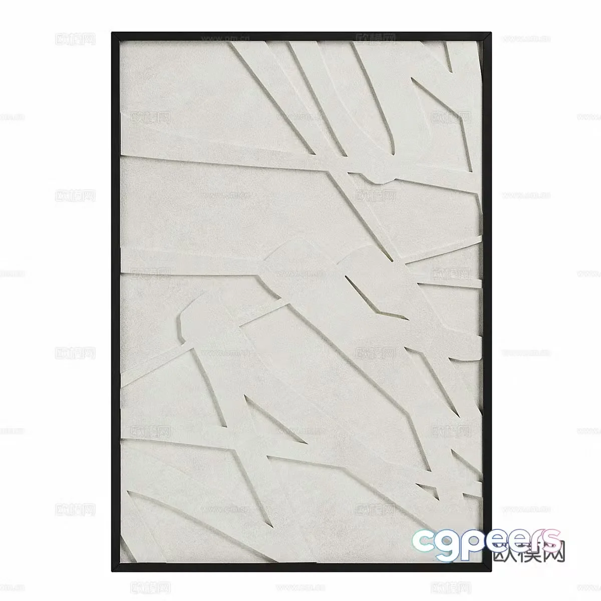 New Chinese style hanging painting 3D model