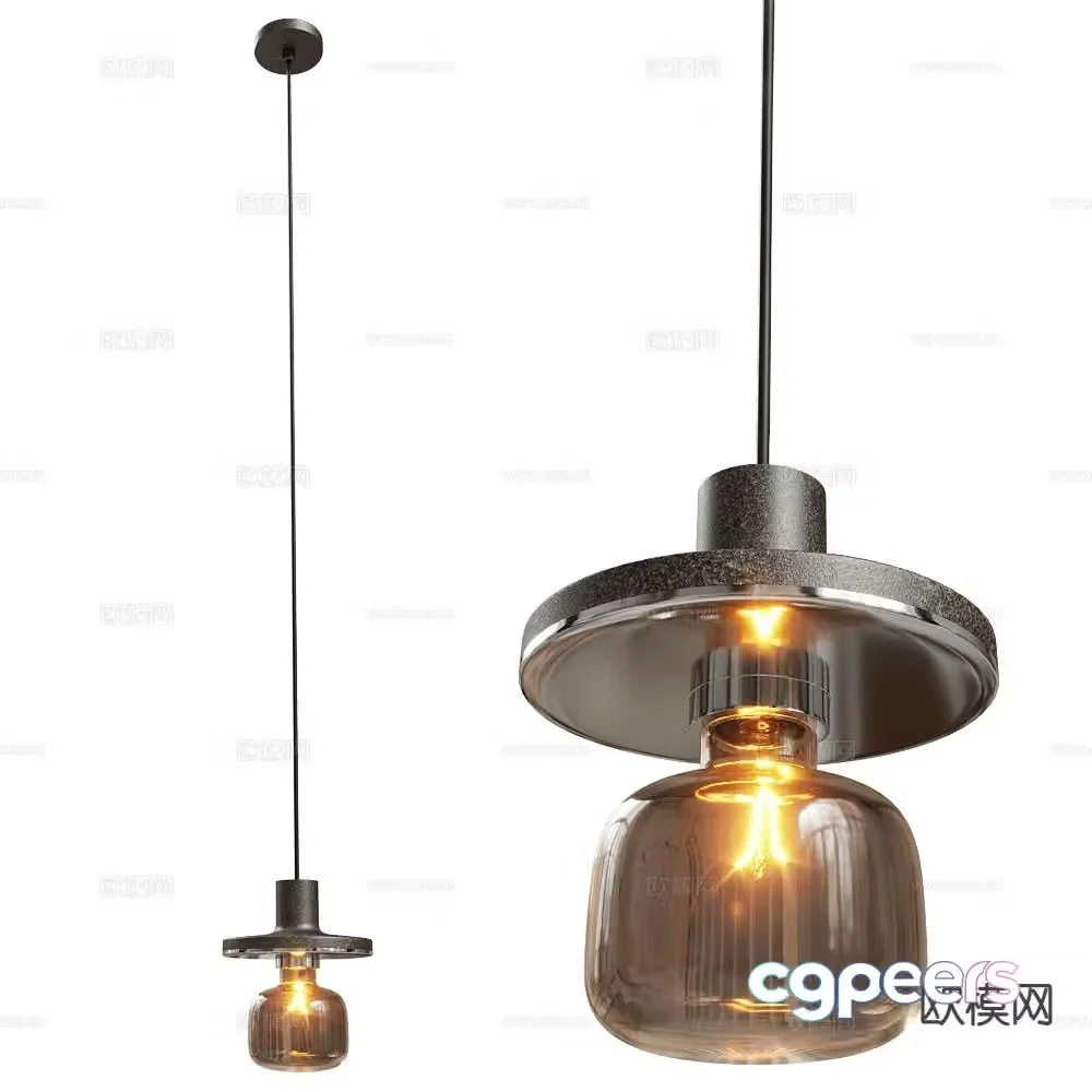 Zuiver Group Modern Chandelier 3D Model