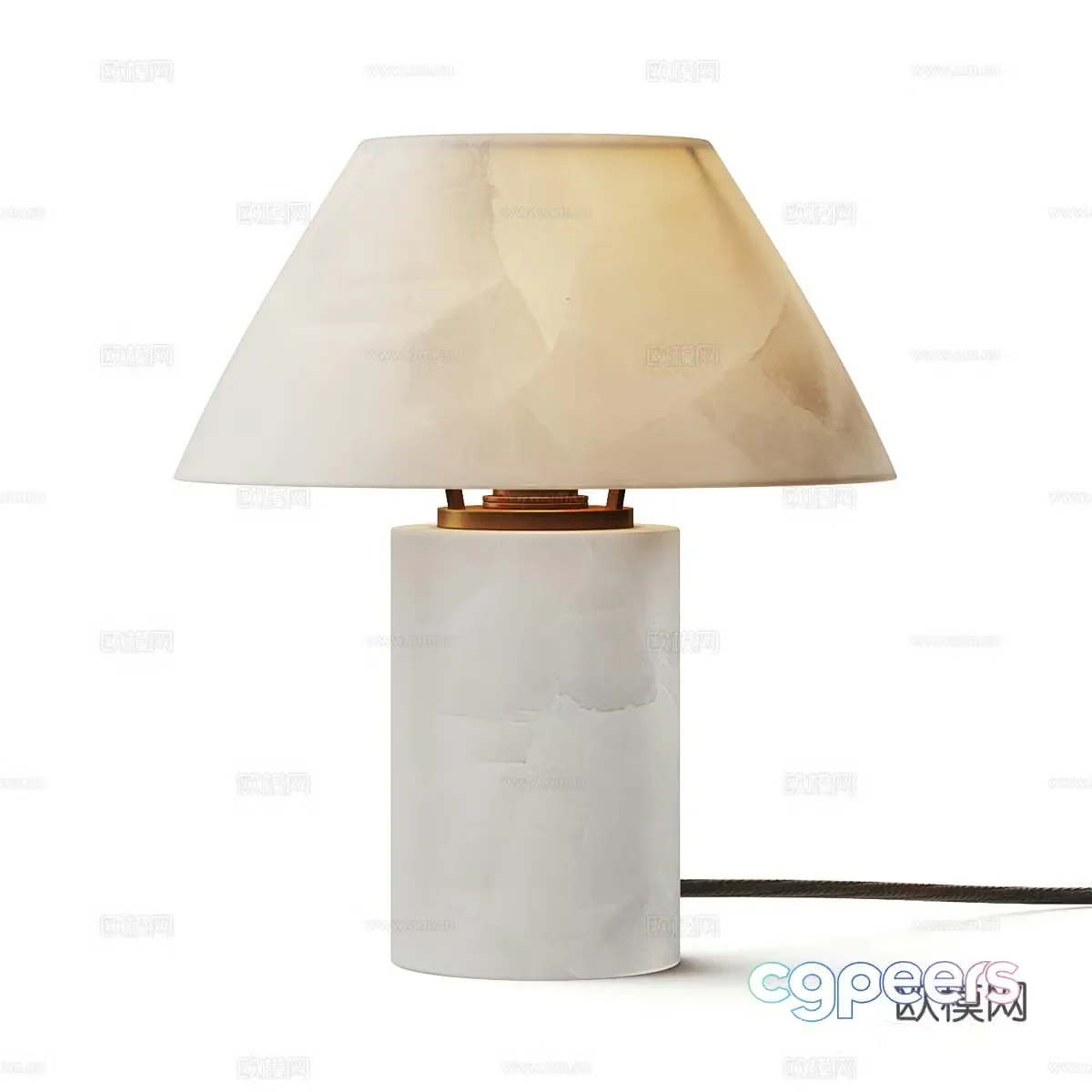 New Chinese Light Luxury Zara alaba table lamp 3D model