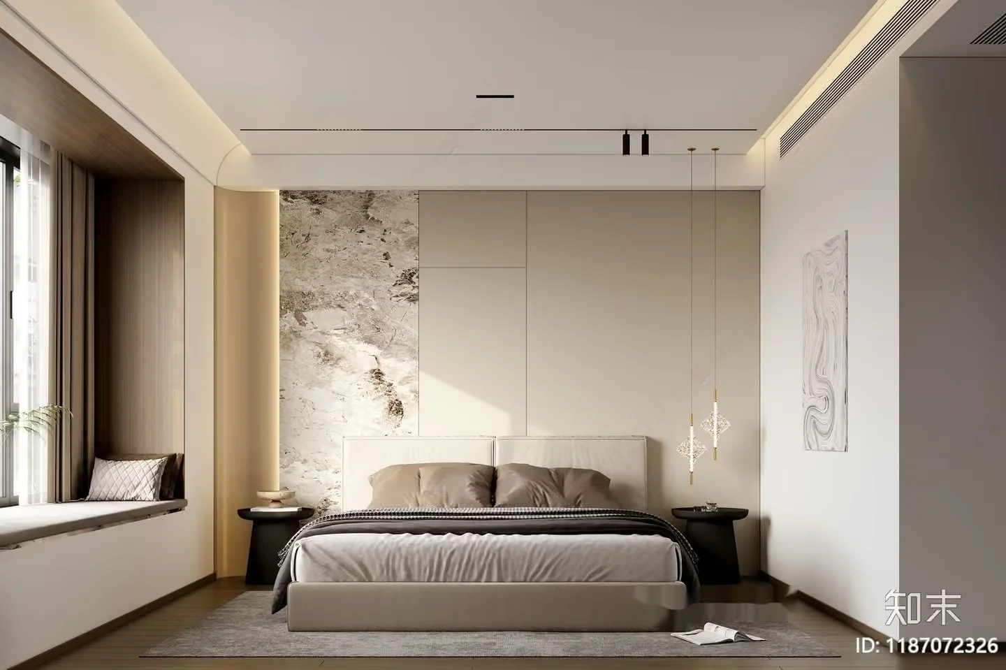 A Modern Bedroom 3D Model – 7975 – CORONA Render