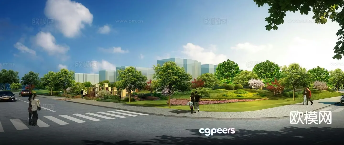 Park Landscape Garden Landscape 3d model