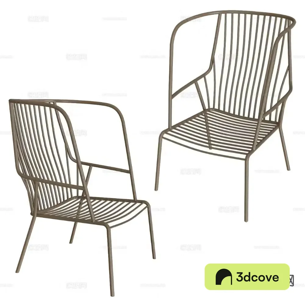 Castil iron chair outdoor chair