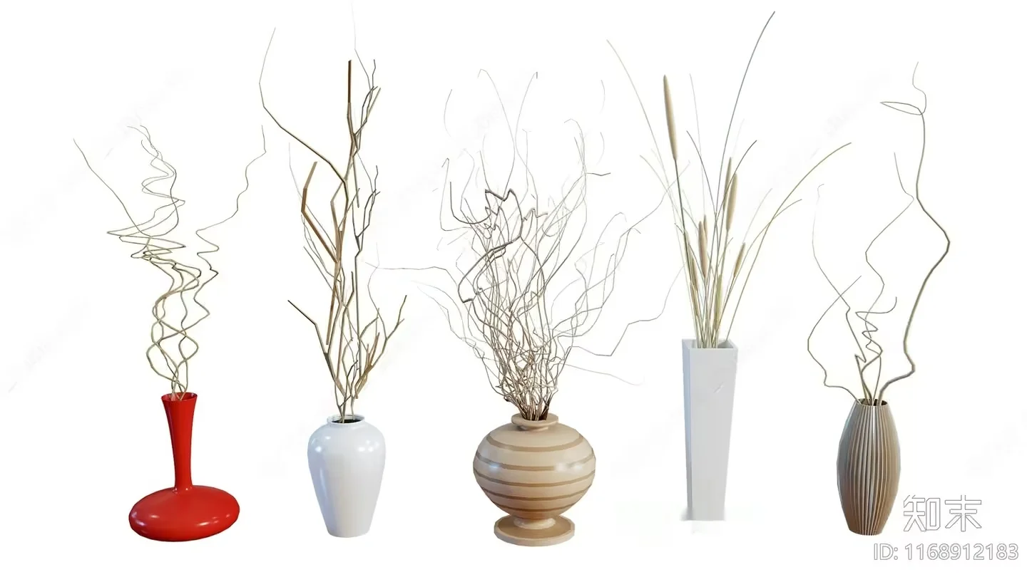Modern Vase Collection 3D Model – 9479 – VRAY Render