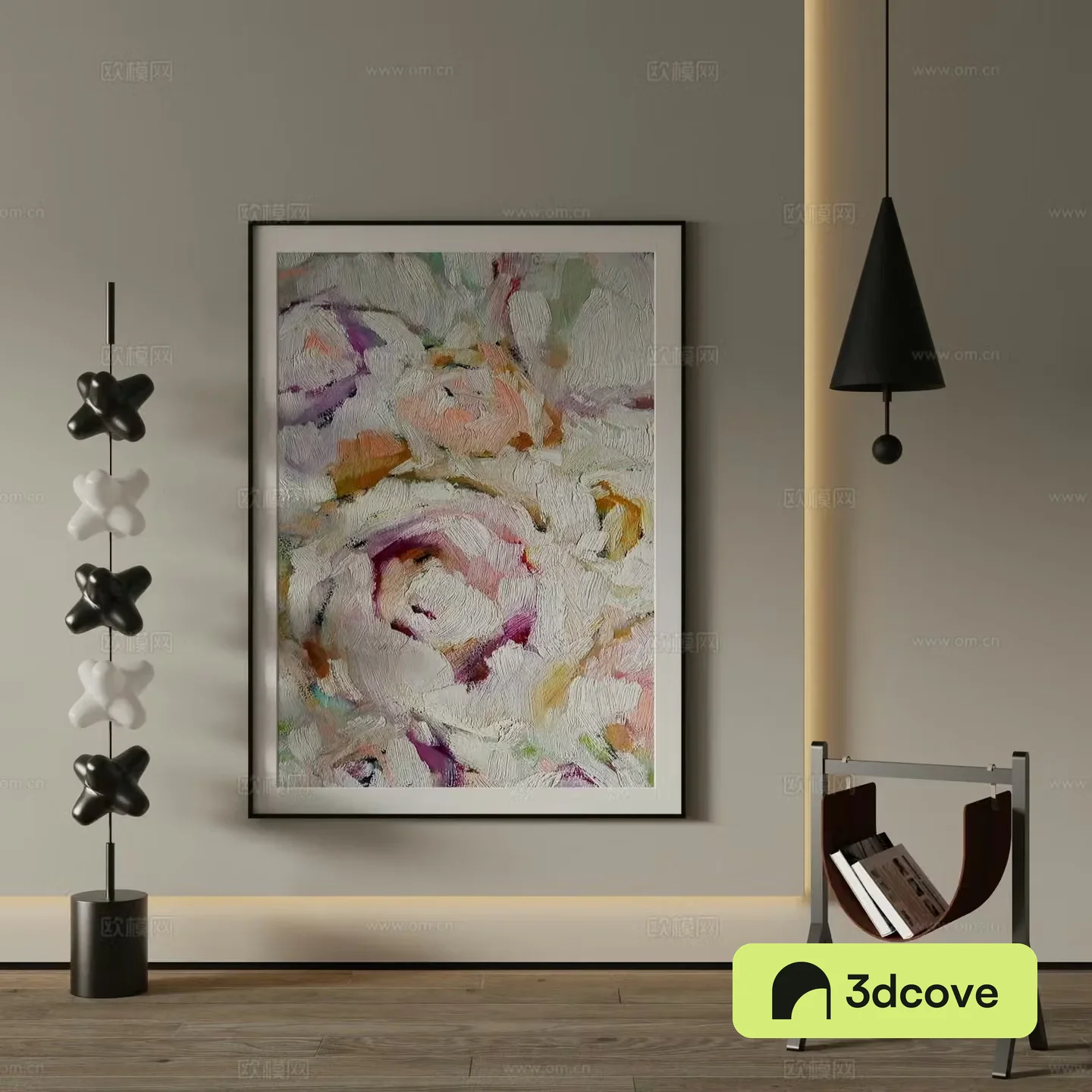 Modern decorative painting Flower oil painting