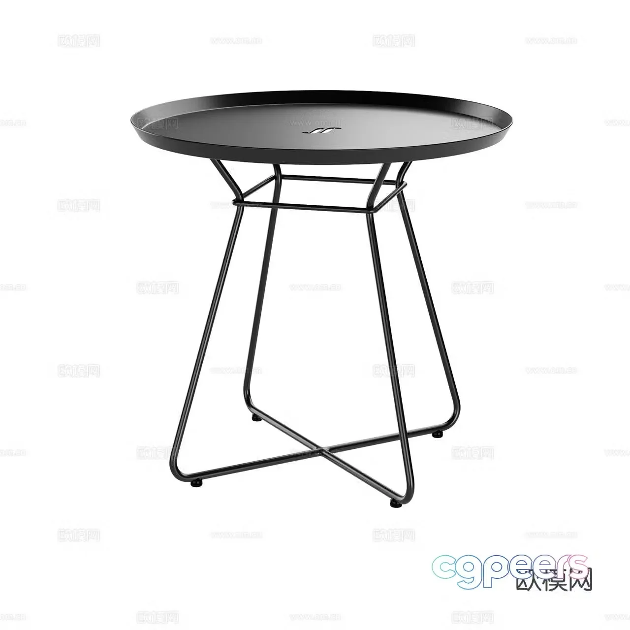 Freifrau round table side table 3d model