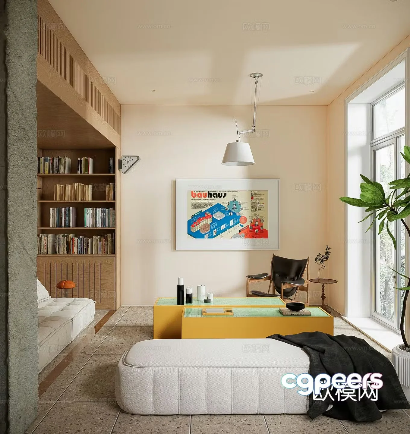 Nordic living room 3d model