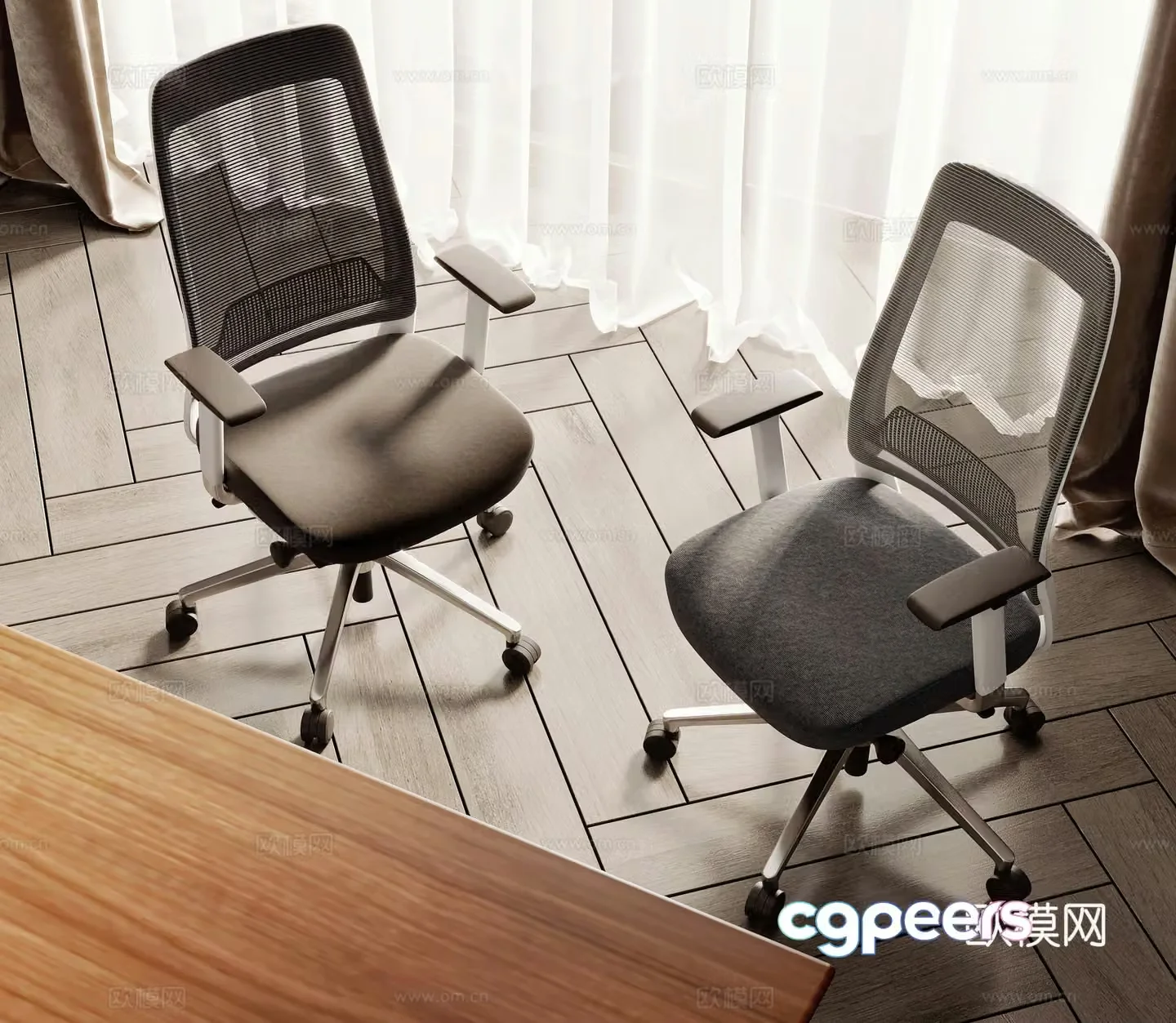 Modern office chair 3D model