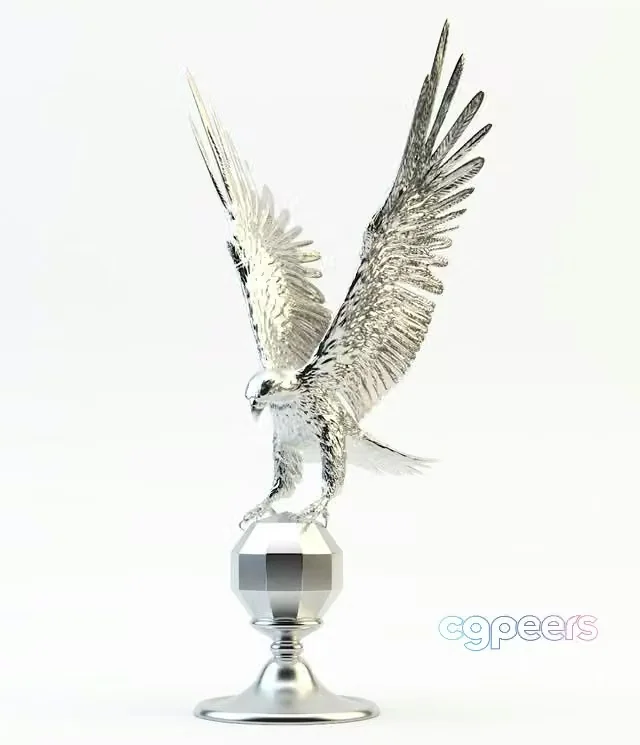 3ds Max Free – Figurine of an eagle